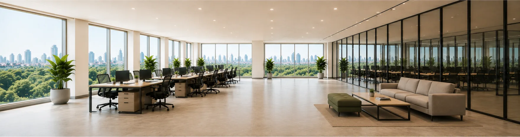commercial office cleaning Edinburgh modern workspace professional environment